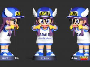 naughty arale norimaki 3D Baskı Modeli