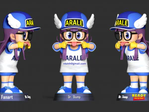 naughty arale norimaki 3D Print Model