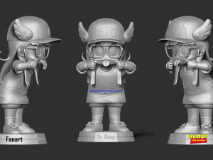 naughty arale norimaki 3D Baskı Modeli