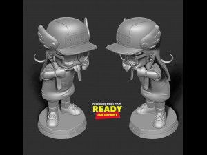 naughty arale norimaki 3D Baskı Modeli
