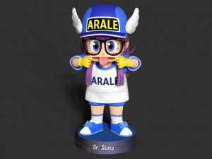 naughty arale norimaki 3D Baskı Modeli
