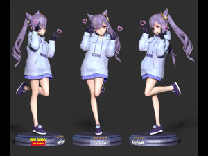 Keqing - genshin impact fanart 3D printmodel