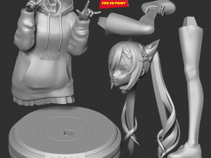 Keqing - genshin impact fanart 3D printmodel
