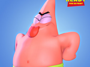 patrick star fanart Model Cetak 3D