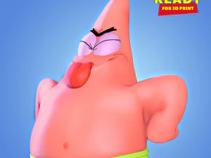 фанарт Патрика Стара 3D Принт Модель