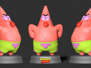 patrick star fanart Model Cetak 3D
