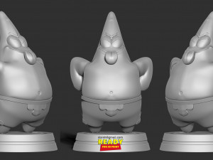 patrick star fanart Model Cetak 3D