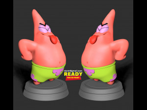 patrick star fanart Model Cetak 3D