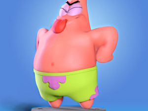 patrick star fanart Model Cetak 3D