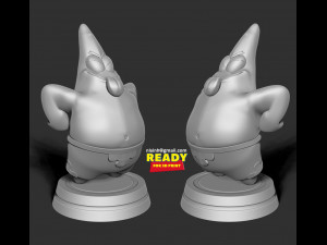 patrick star fanart Model Cetak 3D