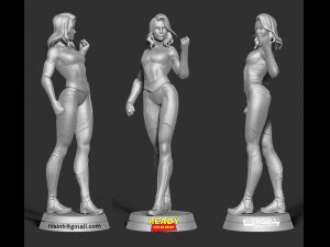 invisible woman 3D Print Model