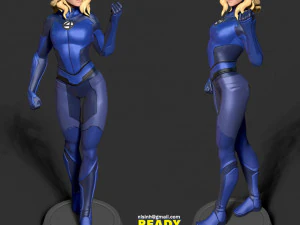 invisible woman 3D Print Model