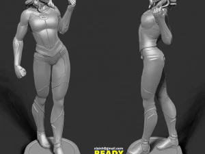 invisible woman 3D Print Model