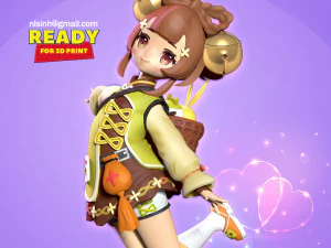 yaoyao - fanart de impacto genshin Modelo de Impressão 3D