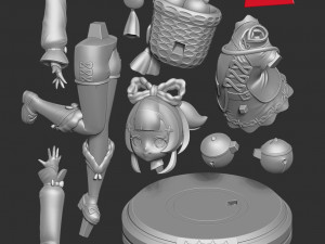 yaoyao - genshin impact fanart 3D 프린트 모델