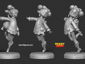 yaoyao - genshin impact fanart 3D 프린트 모델