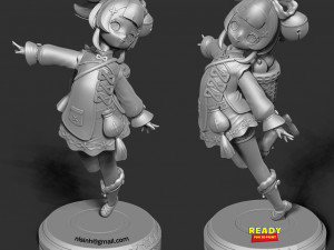 yaoyao - genshin impact fanart 3D 프린트 모델