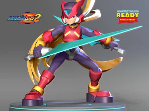 mega man zero 3D Print Model