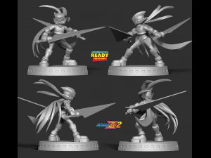 mega man zero 3D Print Model