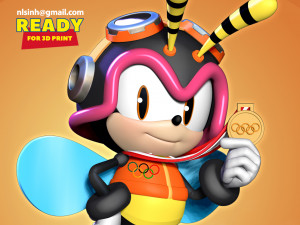 charmy bee wins gold medal at olympics Modèles 3D en vedette