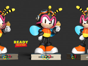 charmy bee wins gold medal at olympics Model Cetak 3D