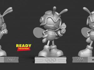charmy bee wins gold medal at olympics 3D Print Model