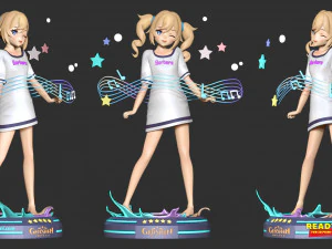 barbara pegg - genshin impact fanart 3D Print Model