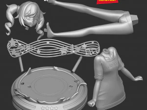 barbara pegg - genshin impact fanart 3D Print Model