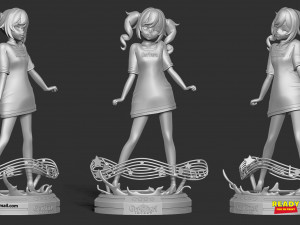 barbara pegg - genshin impact fanart Modelo de Impressão 3D