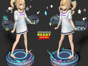 barbara pegg - genshin impact fanart Modelo de Impressão 3D