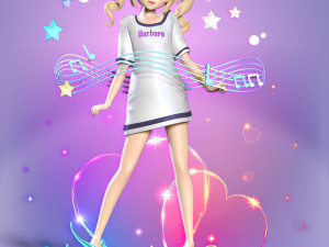 barbara pegg - genshin impact fanart Modelo de Impressão 3D