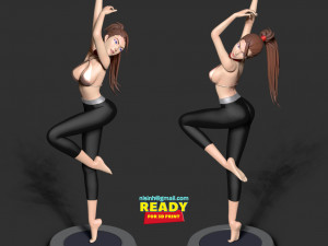 yoga girl 3D Print Model