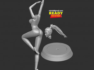 yoga girl 3D 프린트 모델