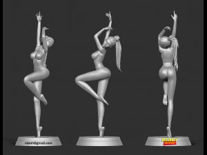 yoga girl 3D Print Model