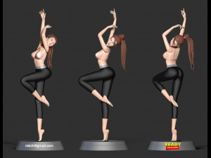 yoga girl 3D 프린트 모델