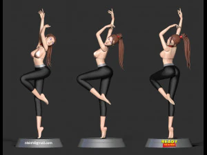 yoga girl 3D Print Model