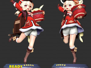 klee - genshin impact fanart 3D-Druckmodell