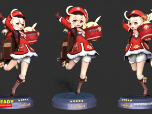 klee - genshin impact fanart 3D-Druckmodell