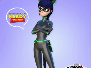 nona noir Model Cetak 3D