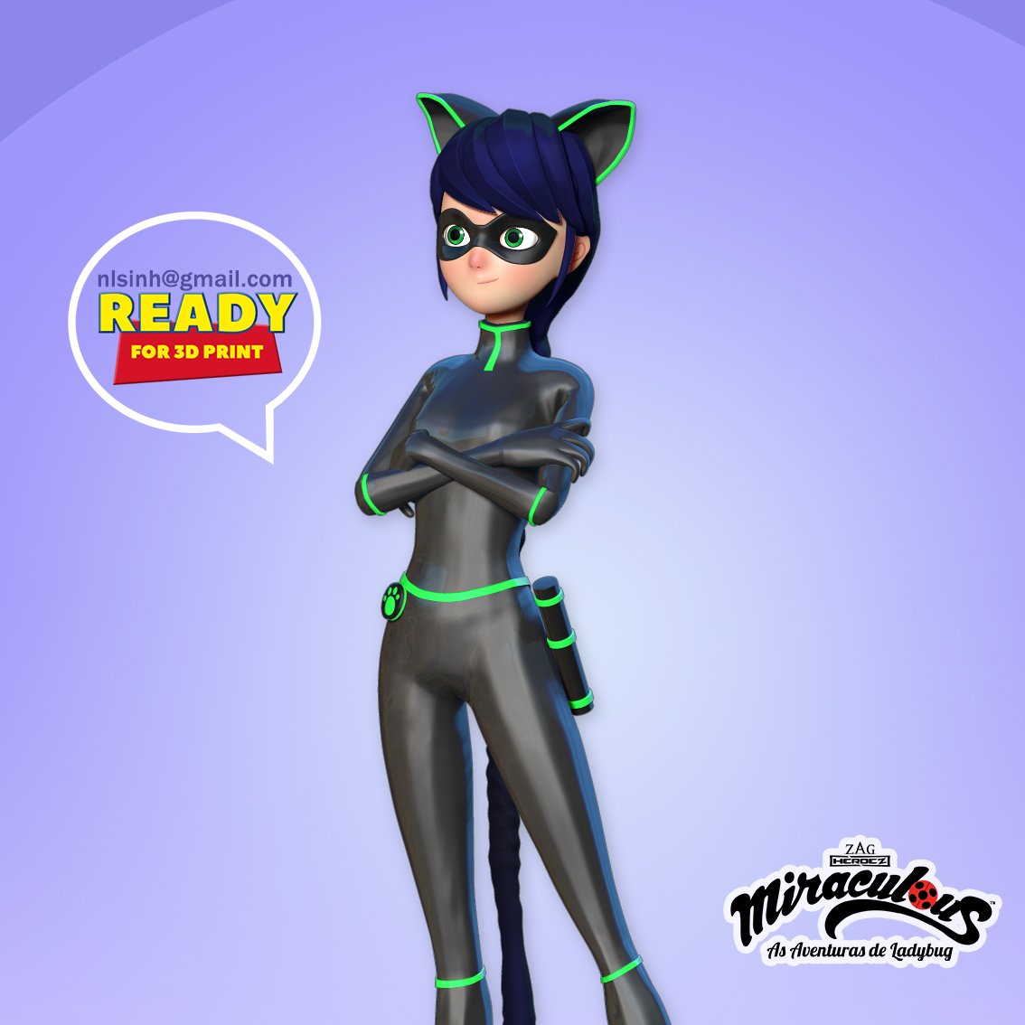 3D file Cat noir 🐱・Model to download and 3D print・Cults