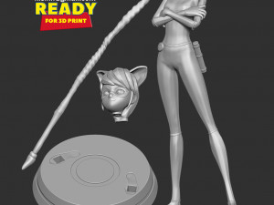 lady noir 3Dプリントモデル