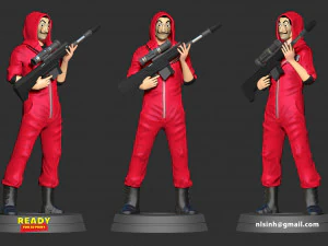money heist fanart 3D Print Model