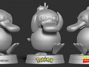 psyduck - pokemon fanart 3Dプリントモデル