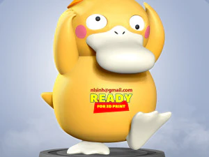 psyduck - pokemon fanart 3D Print Model