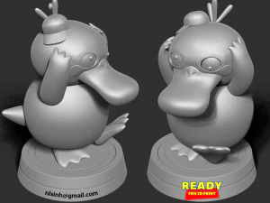 psyduck - pokemon fanart 3D Print Model