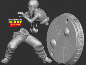 master roshi - ready to fight Modello di stampa 3D