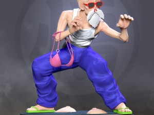 master roshi - ready to fight Modello di stampa 3D