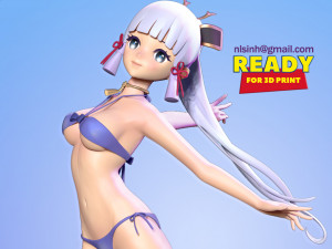 ayaka in bikini - genshin impact fanart 3D 打印模型