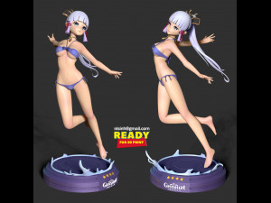 ayaka in bikini - genshin impact fanart 3D Print Model