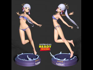 ayaka in bikini - genshin impact fanart 3D Print Model